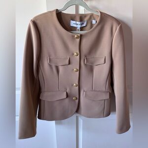 Veronica Beard latte Kensington Knit Jacket XL. New w/ tags.